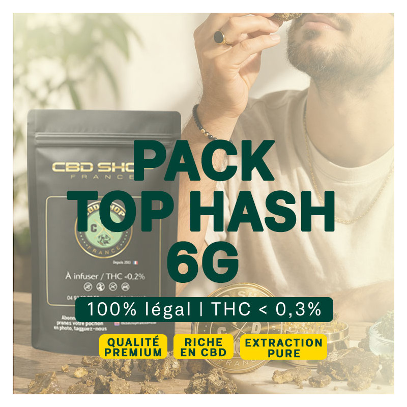 Pack Top Hash 3X Filtré – Résines CBD Premium 6g