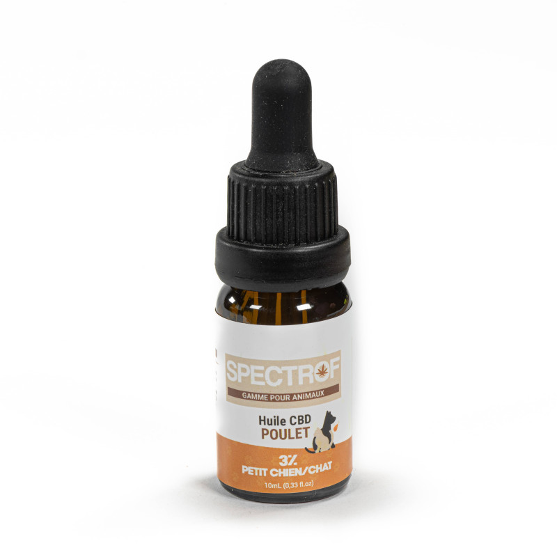 Huile CBD Animaux - Poulet 3% CBD