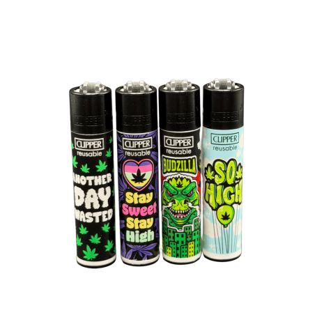 Briquets Clipper - Cannabis
